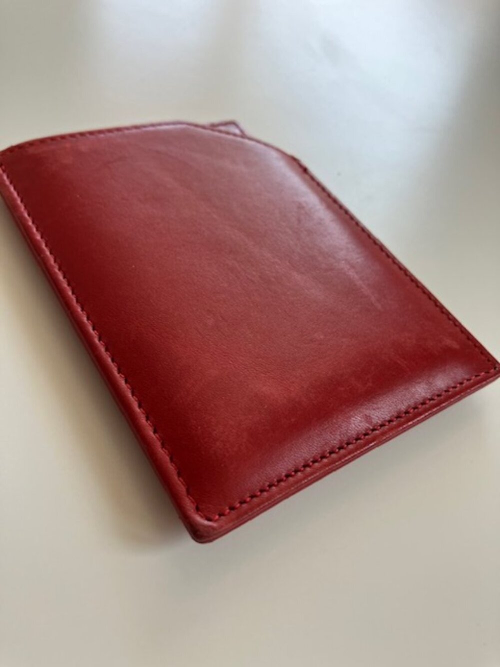 Vintage Coach Red Leather Travel Compact Mirror with Pouch - Picture 8 of 8